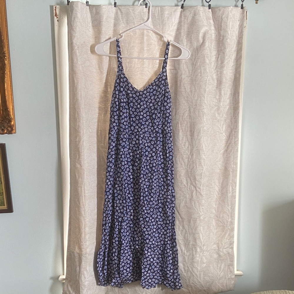Old Navy Navy Floral Maxi Dress
